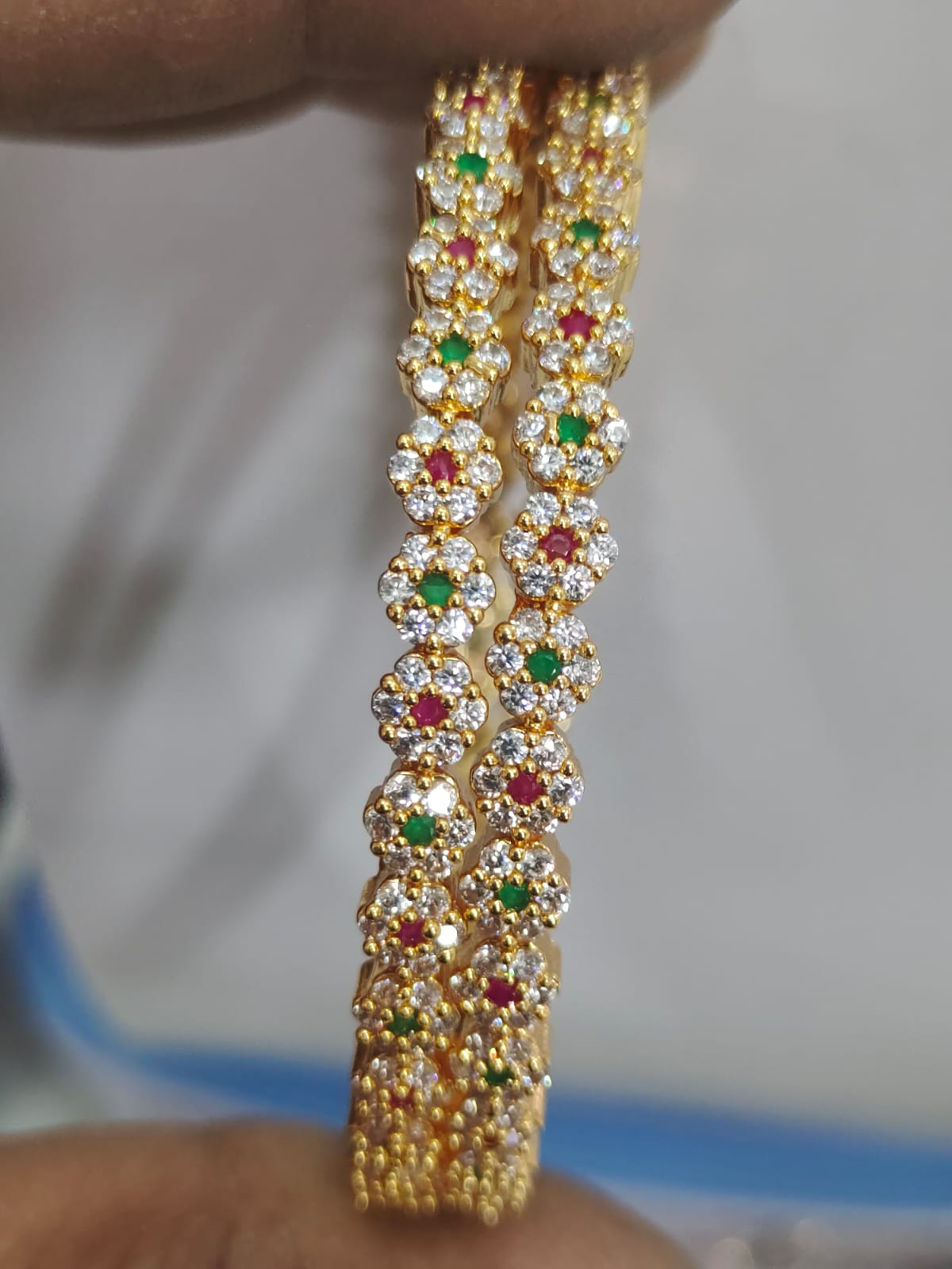 Latest Emerald Ruby Multi Design Bangles _21