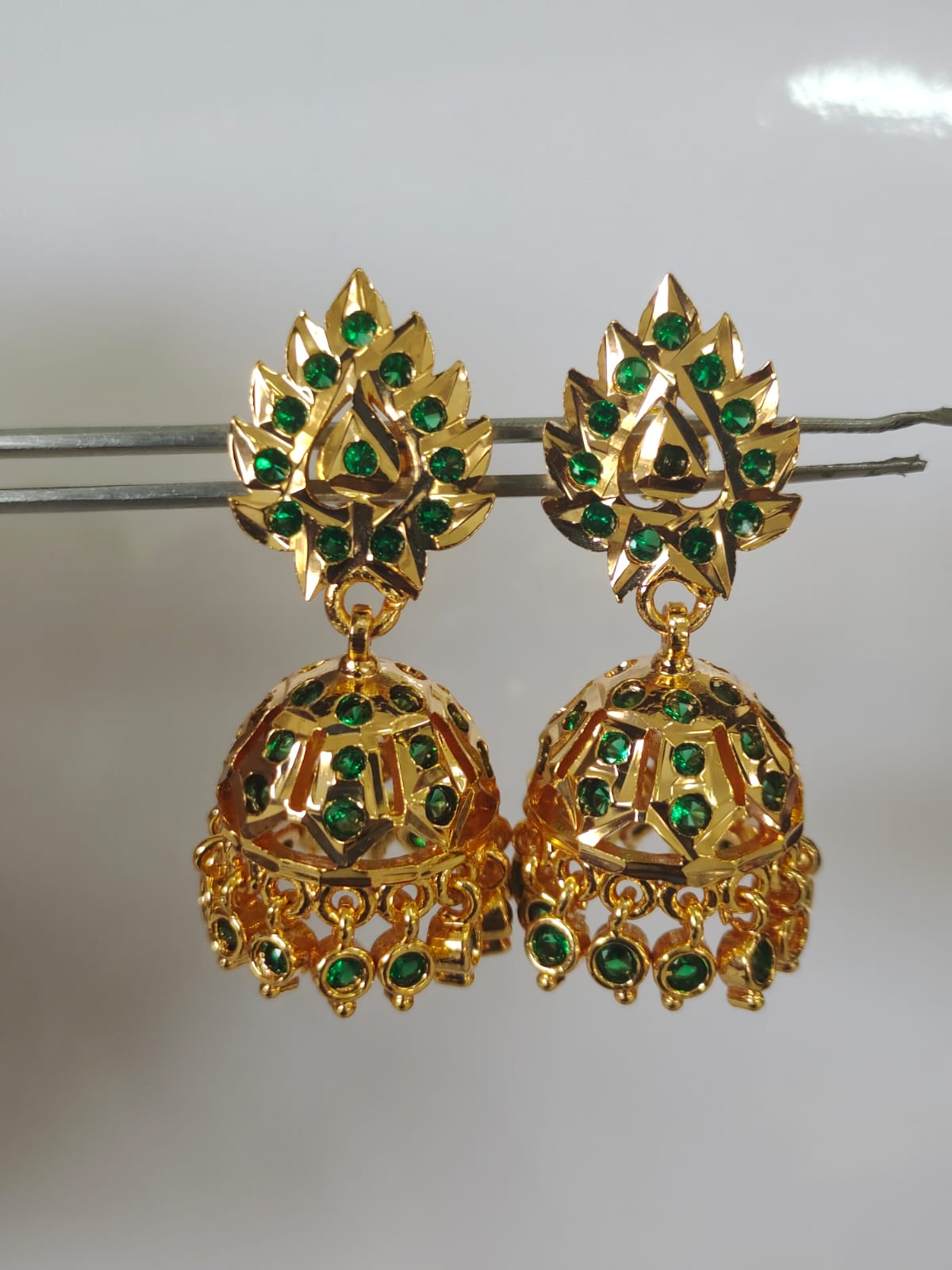 Panchaloha Impon Handmade Ruby  Jumki_54