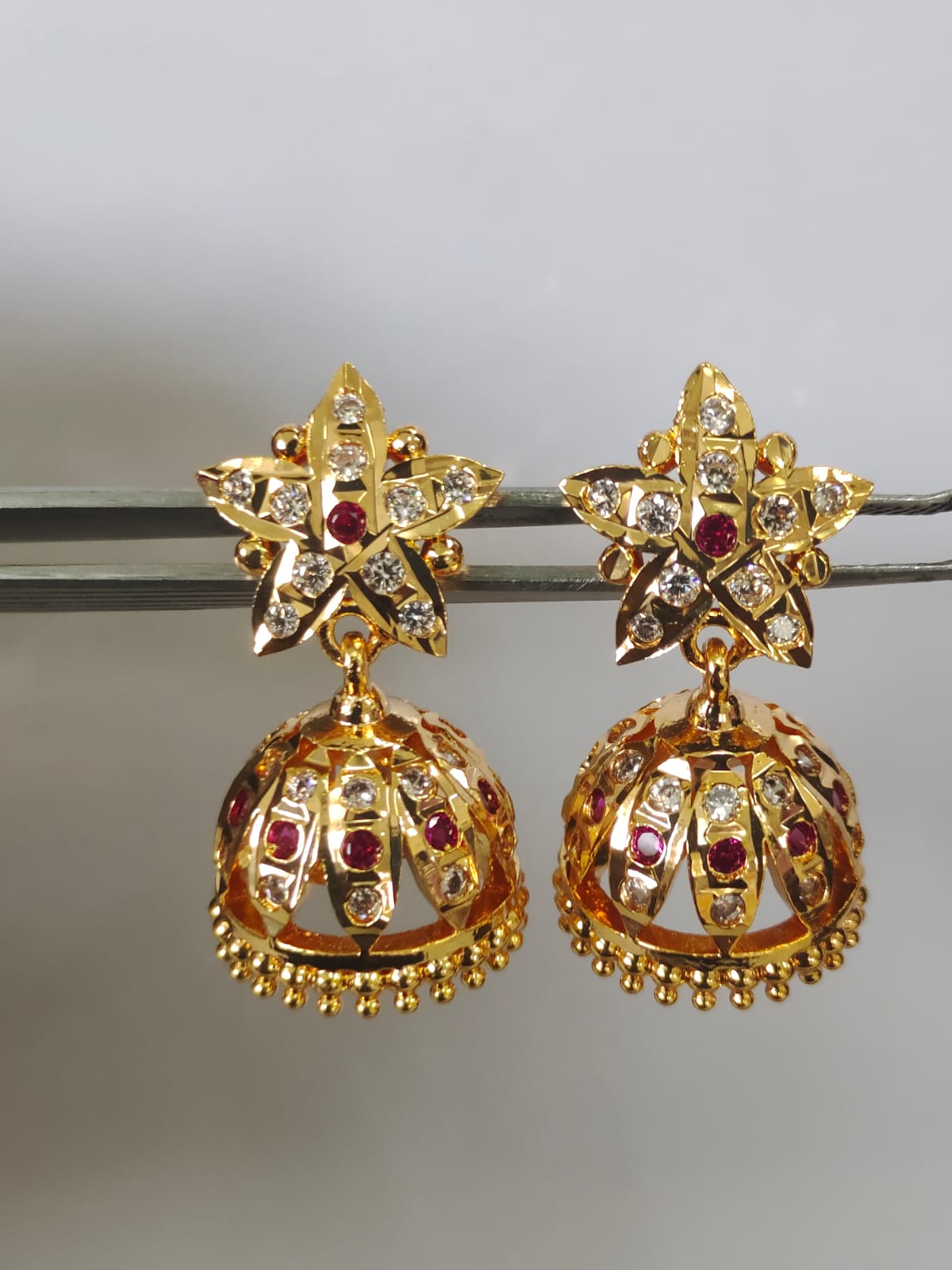 Panchaloha Impon Handmade Ruby  Jumki_26 550