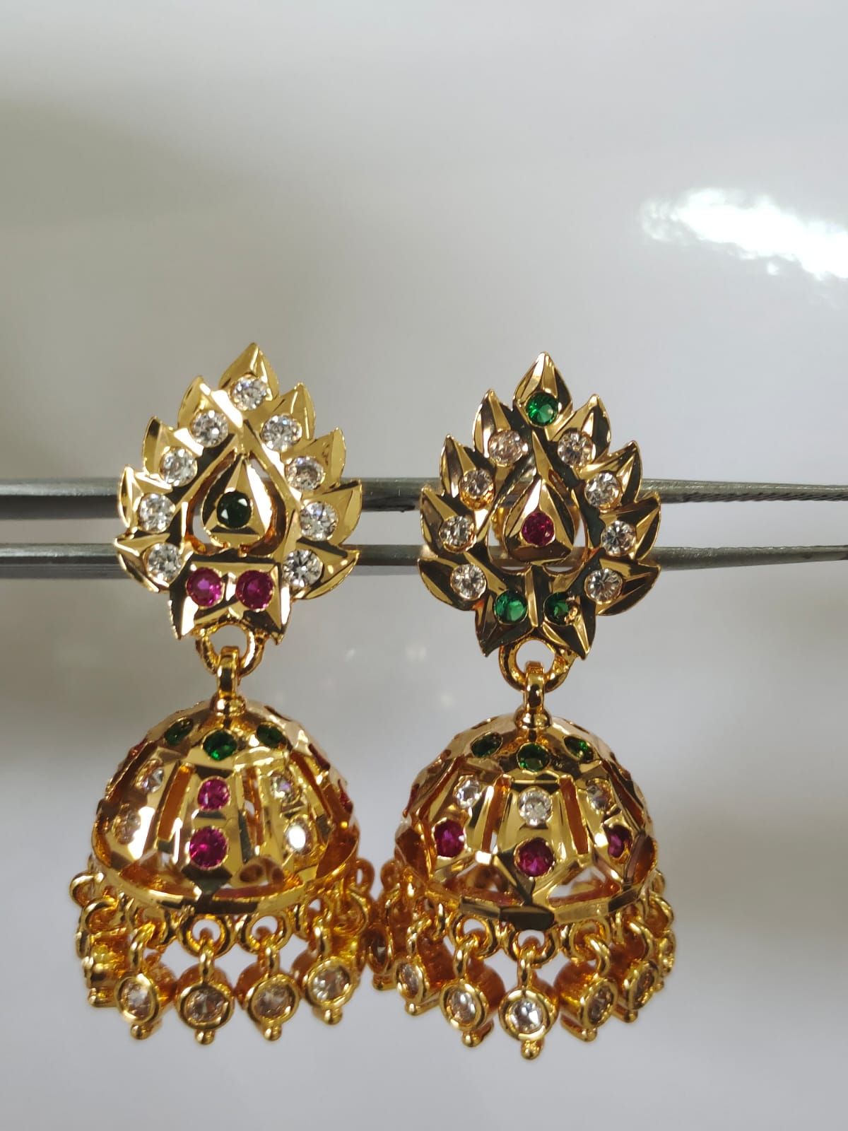 Panchaloha Impon Handmade Ruby  Jumki_49