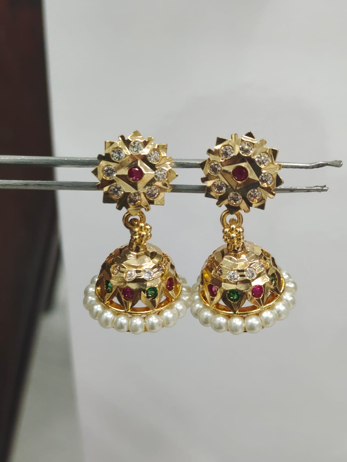 Premium Panchaloha Impon Big Stone Jumki_3