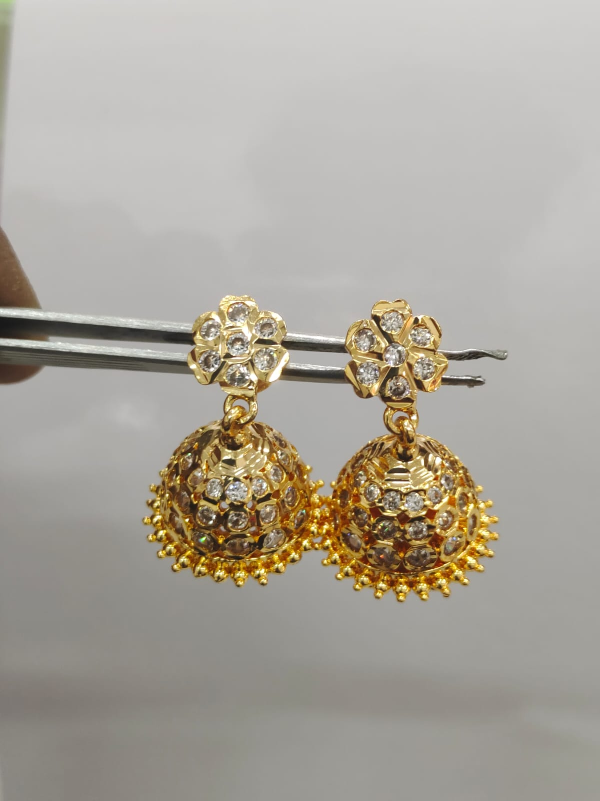 Premium Panchaloha Impon Big Stone Jumki_5