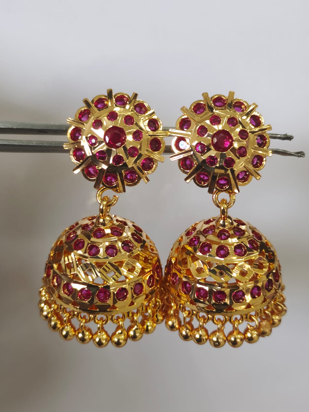 Premium Panchaloha Impon Big Stone Jumki_46