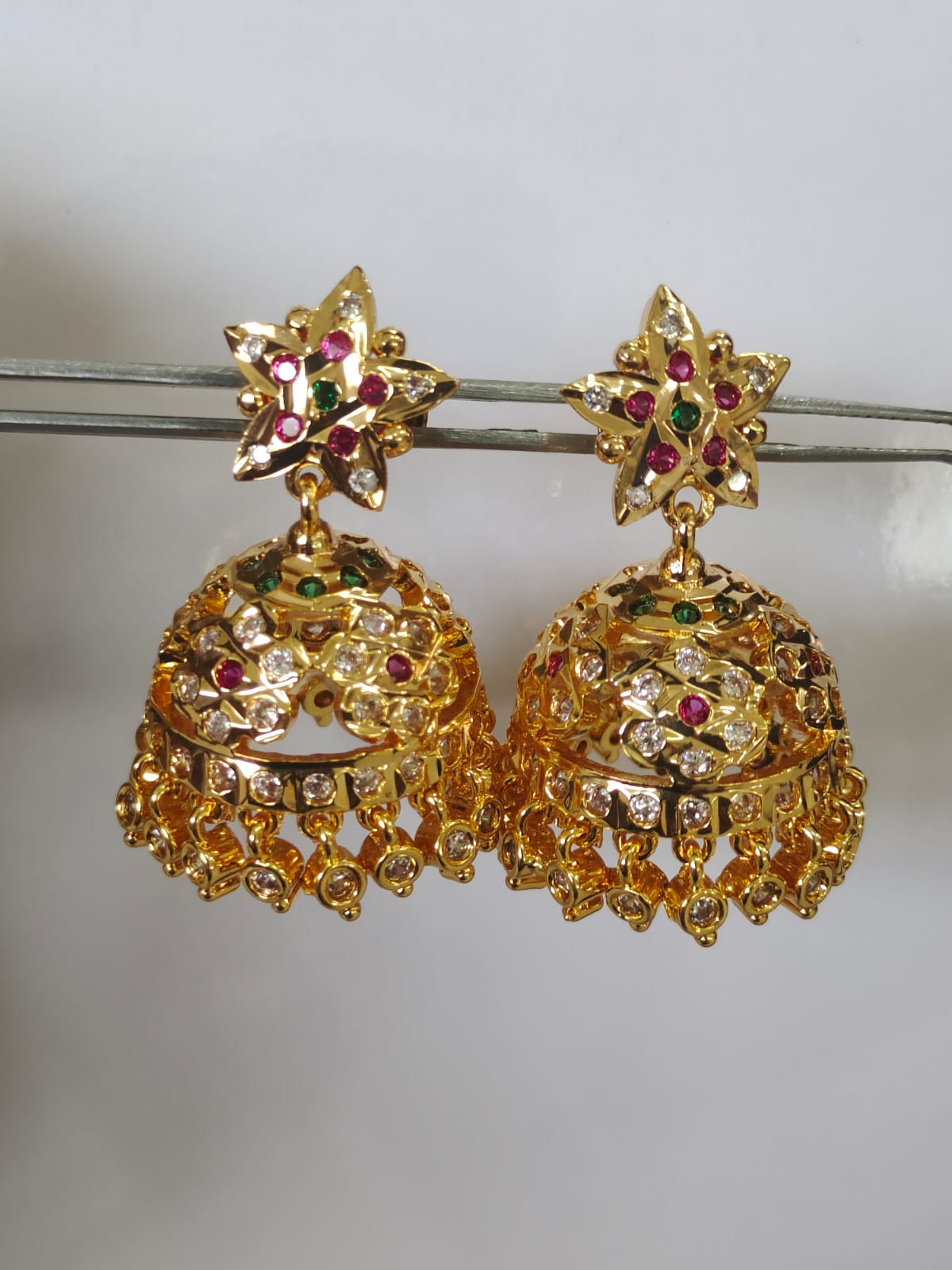 Premium Panchaloha Impon Big Stone Jumki_44