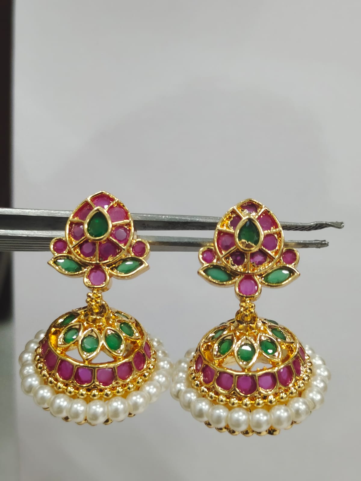 Premium Panchaloha Impon Big Stone Jumki_6