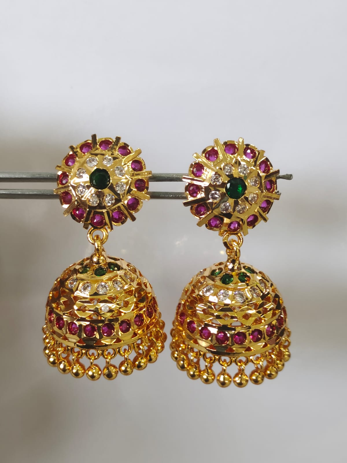 Premium Panchaloha Impon Big Stone Jumki_45