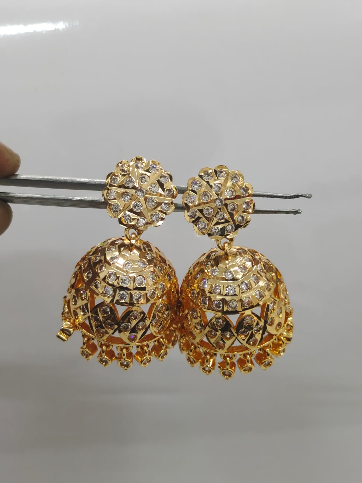 Premium Panchaloha Impon Big Stone Jumki_11