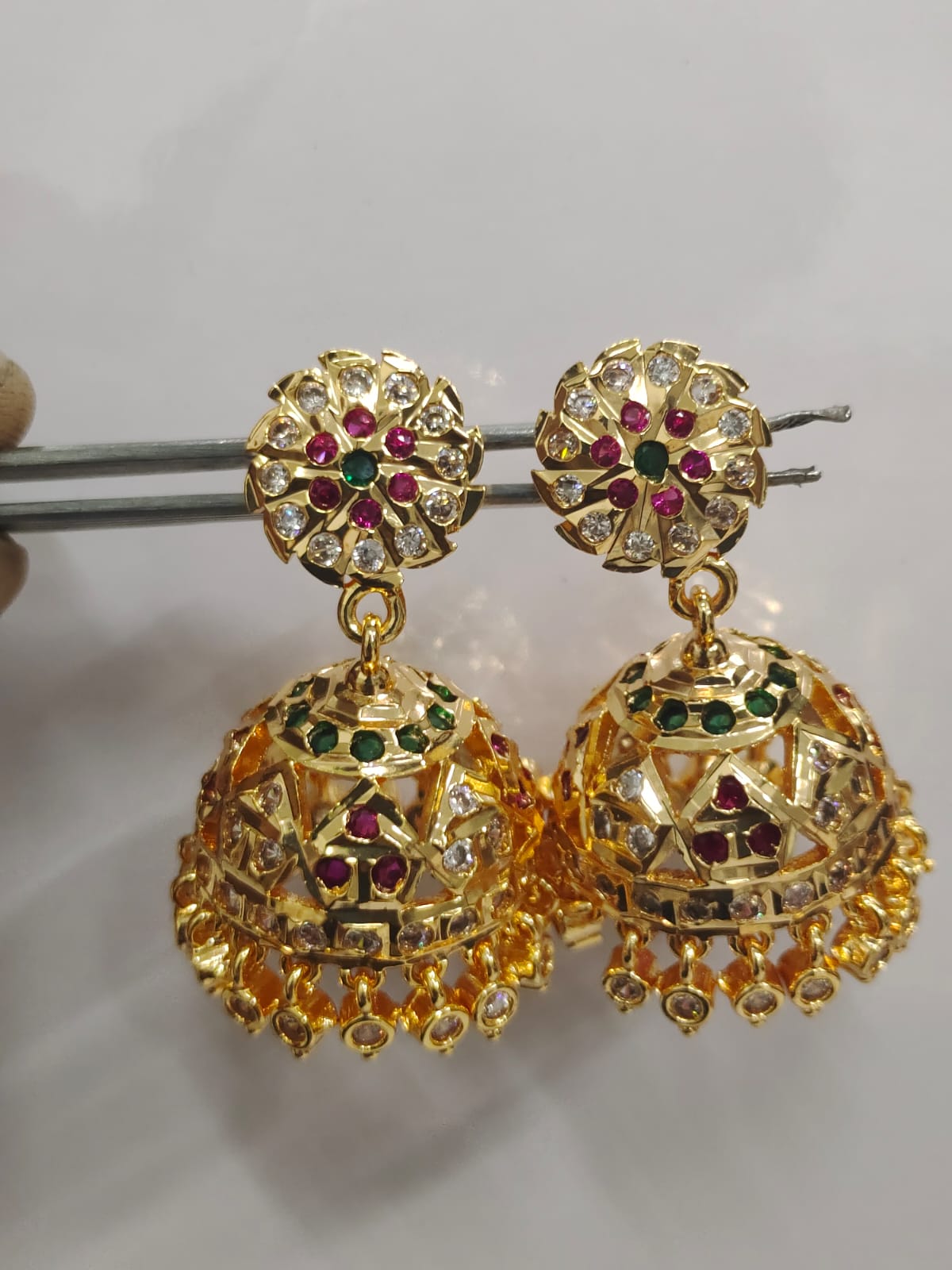 Premium Panchaloha Impon Big Stone Jumki_51