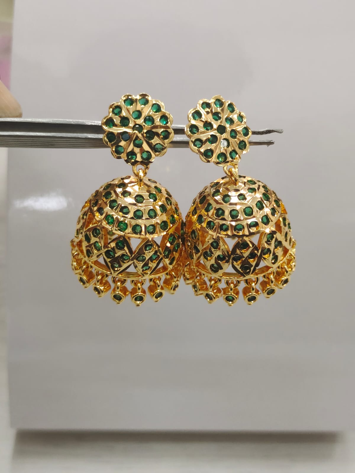 Premium Panchaloha Impon Big Stone Jumki_7